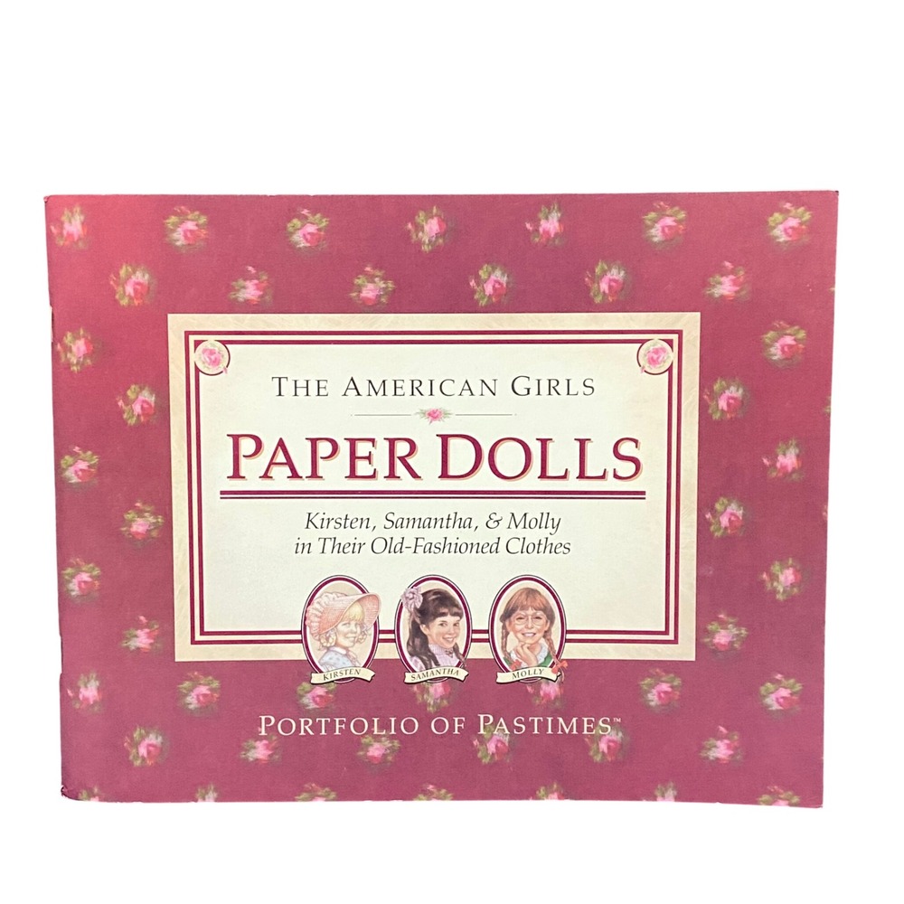 American Girls‎ Paper Dolls Kirsten Samantha Molly Portfolio of Pastimes UNCUT